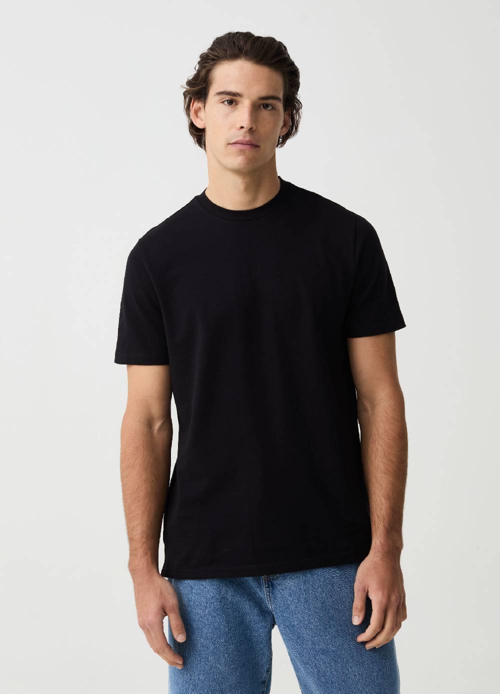 Ovs T-shirt girocollo in cotone stretch