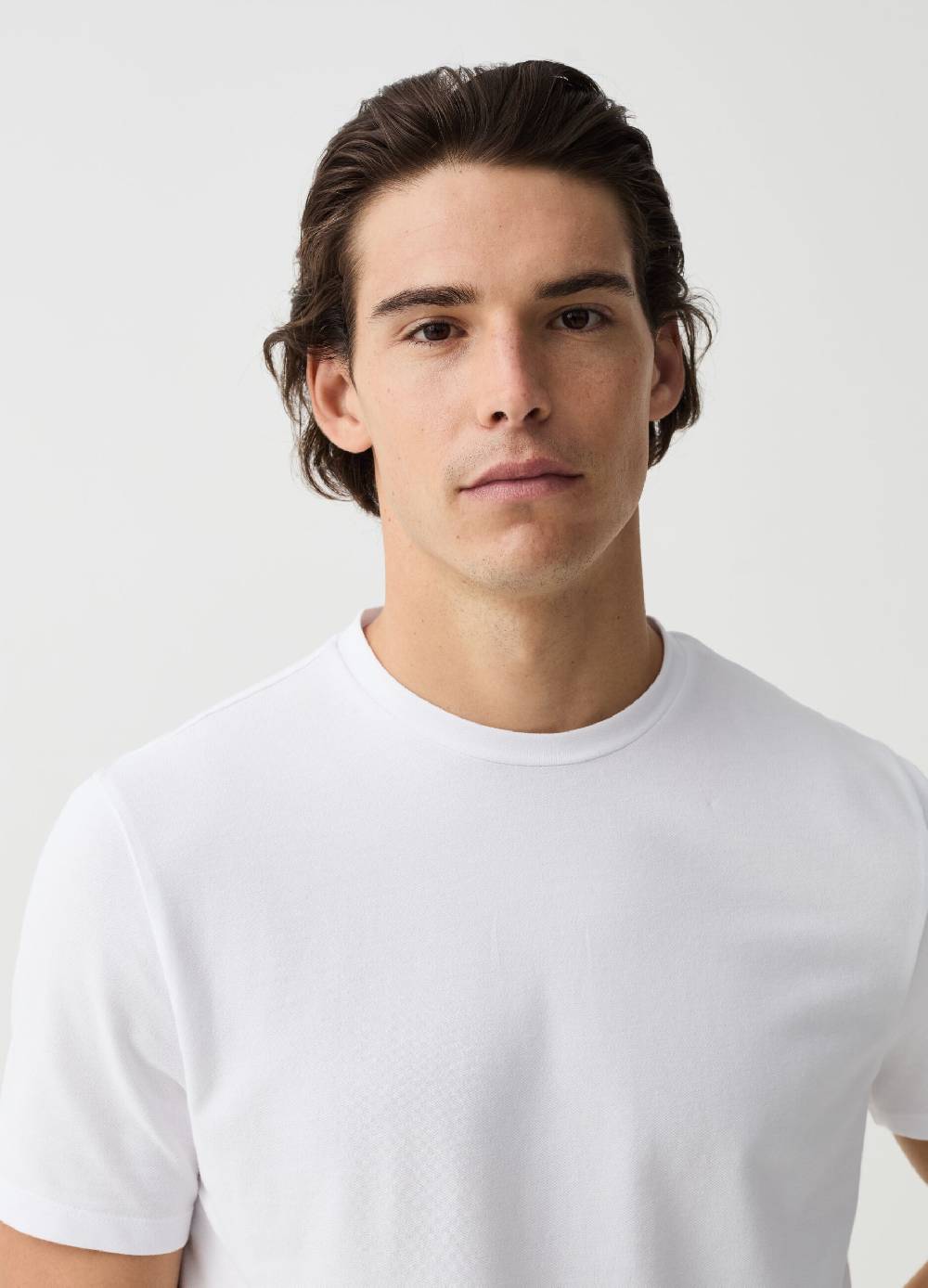 Ovs T-shirt Girocollo In Cotone Stretch