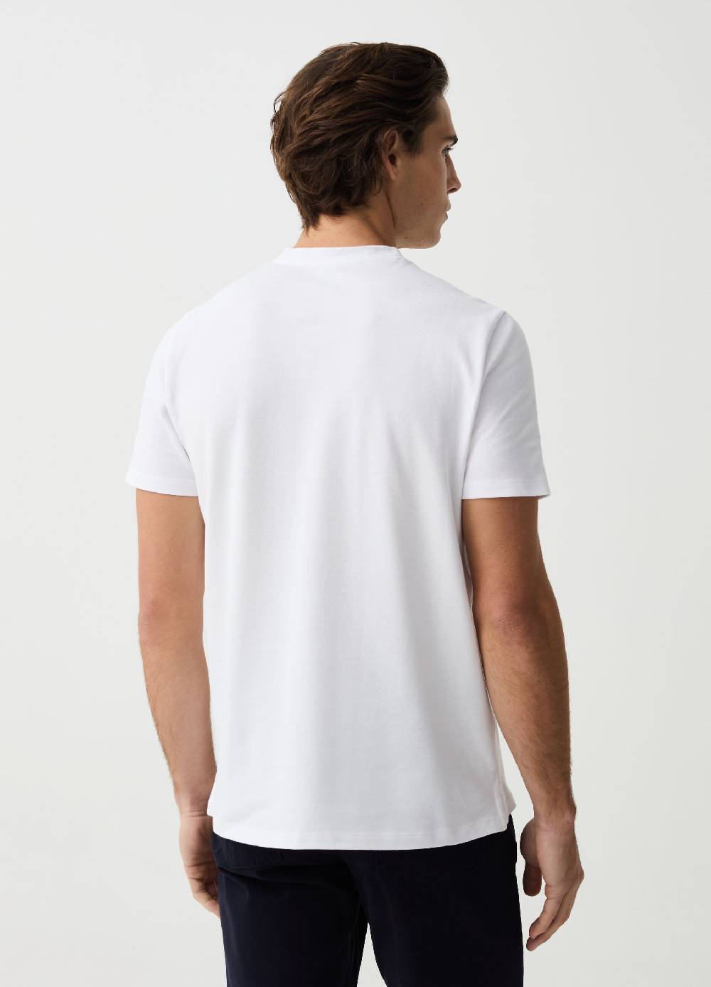 Ovs T-shirt Girocollo In Cotone Stretch