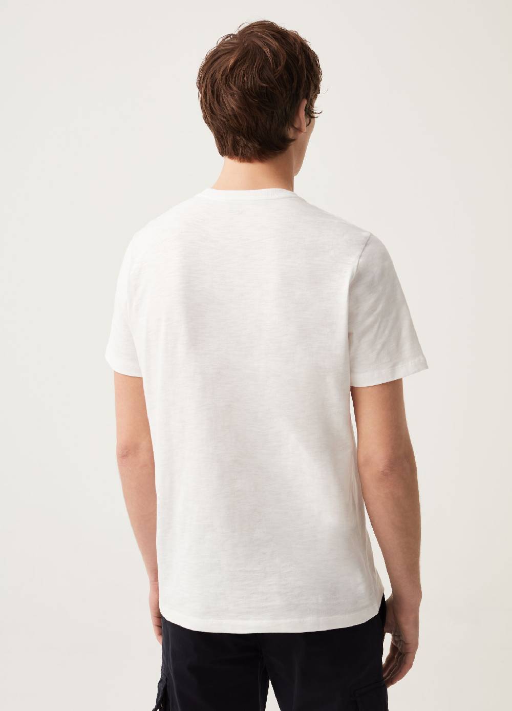 Ovs T-shirt Girocollo In Slub Jersey