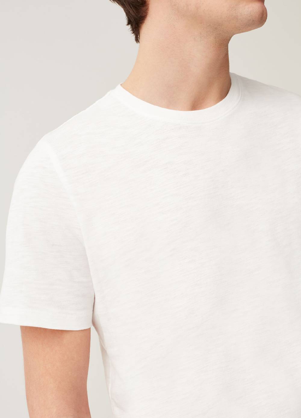 Ovs T-shirt Girocollo In Slub Jersey