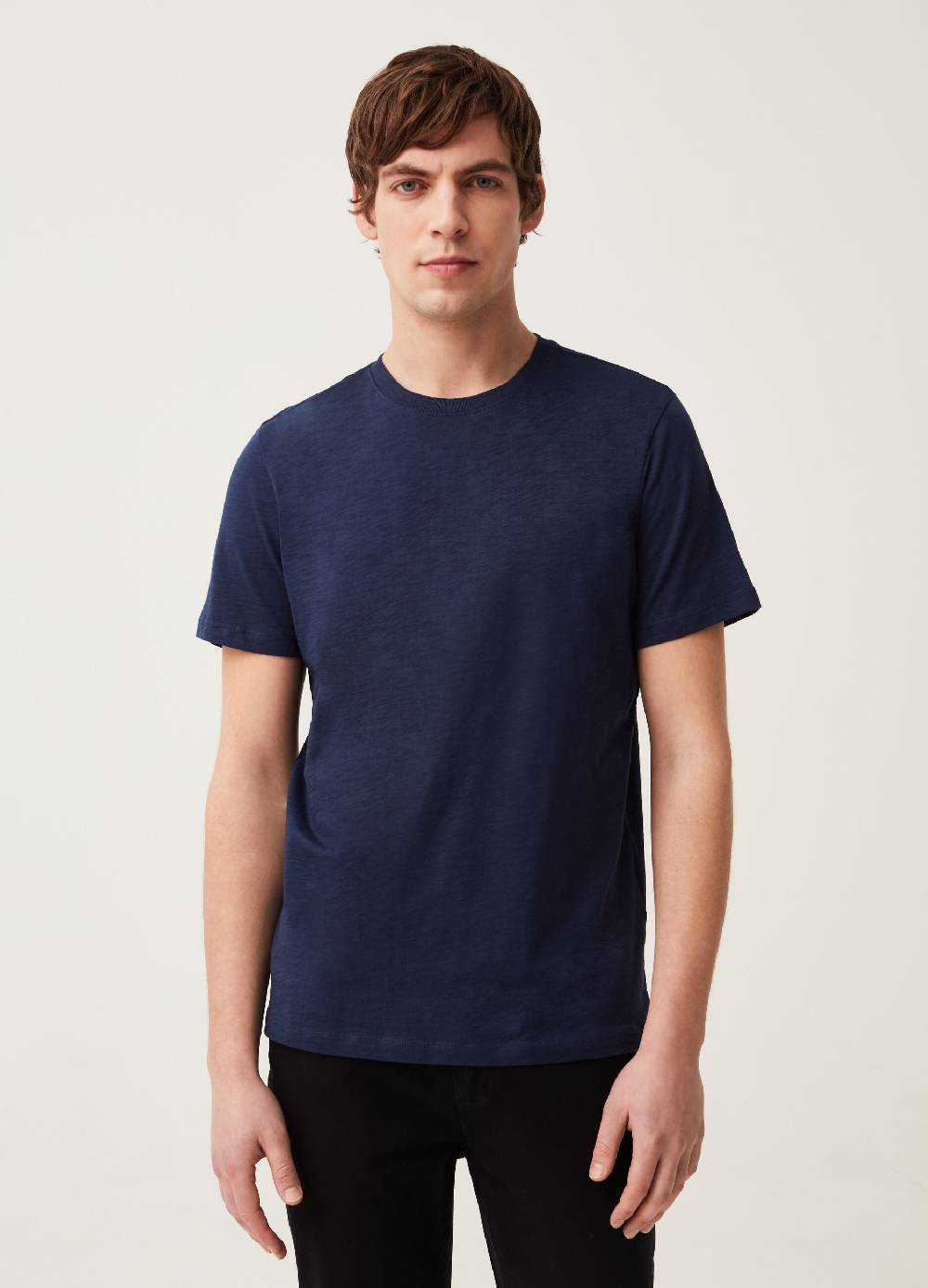 Ovs T-shirt Girocollo In Slub Jersey
