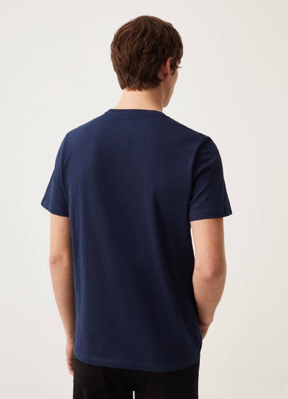 Ovs T-shirt Girocollo In Slub Jersey