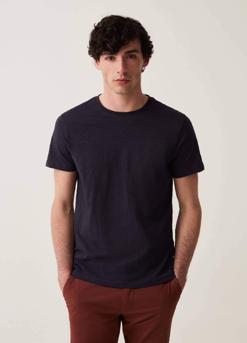 Ovs T-shirt girocollo in slub jersey