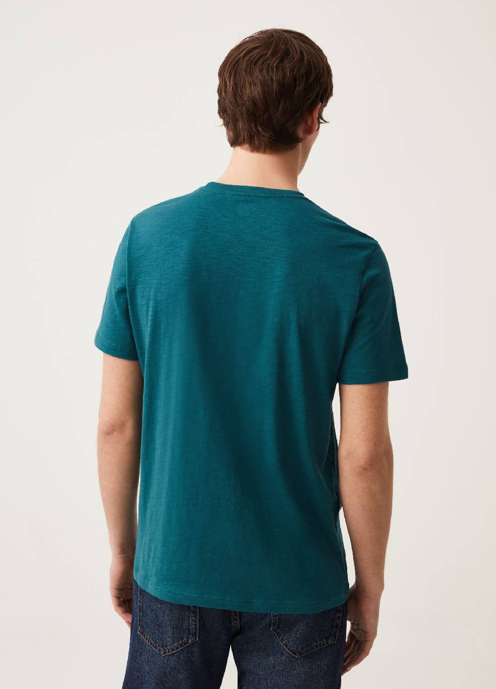 Ovs T-shirt Girocollo In Slub Jersey