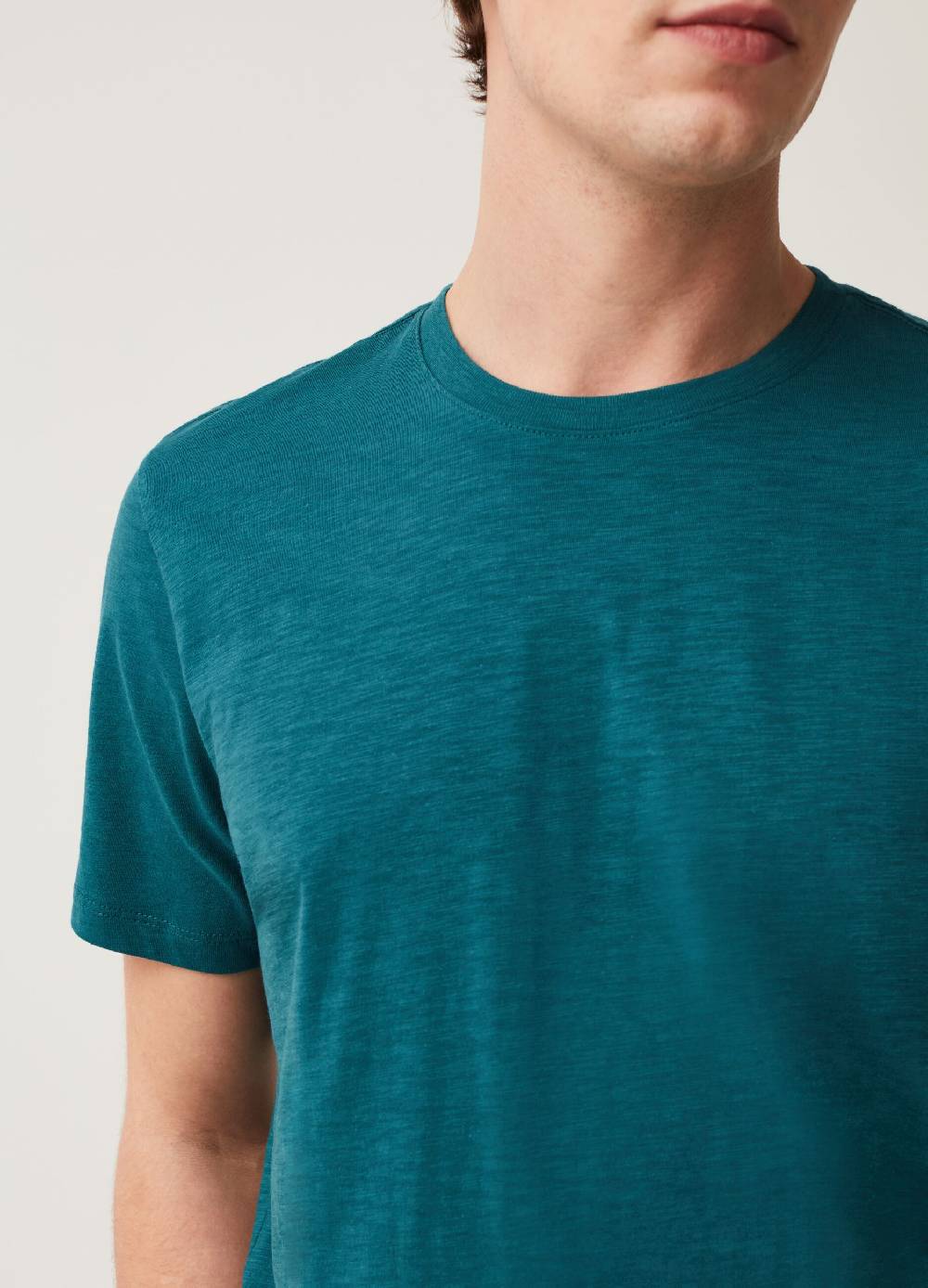 Ovs T-shirt Girocollo In Slub Jersey