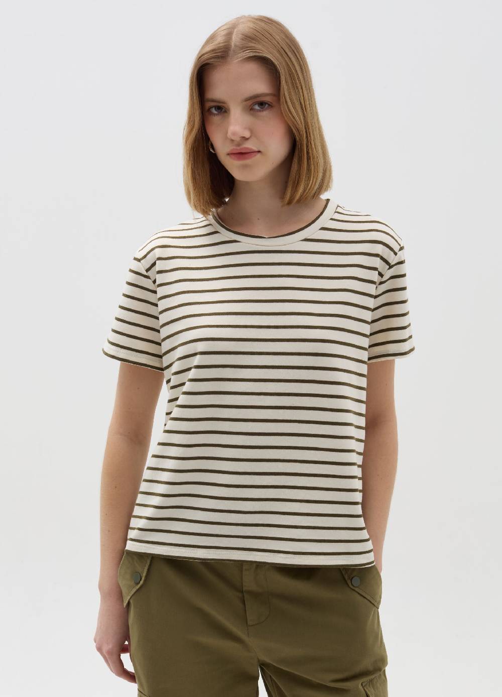 Ovs T-shirt In Cotone A Righe