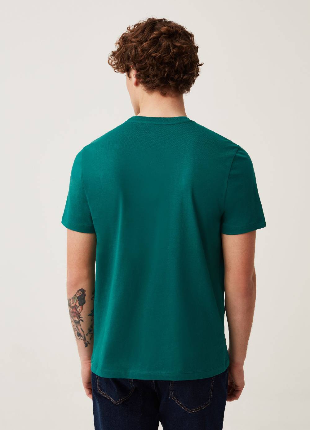 Ovs T-shirt In Cotone Bio Con Scollo A V