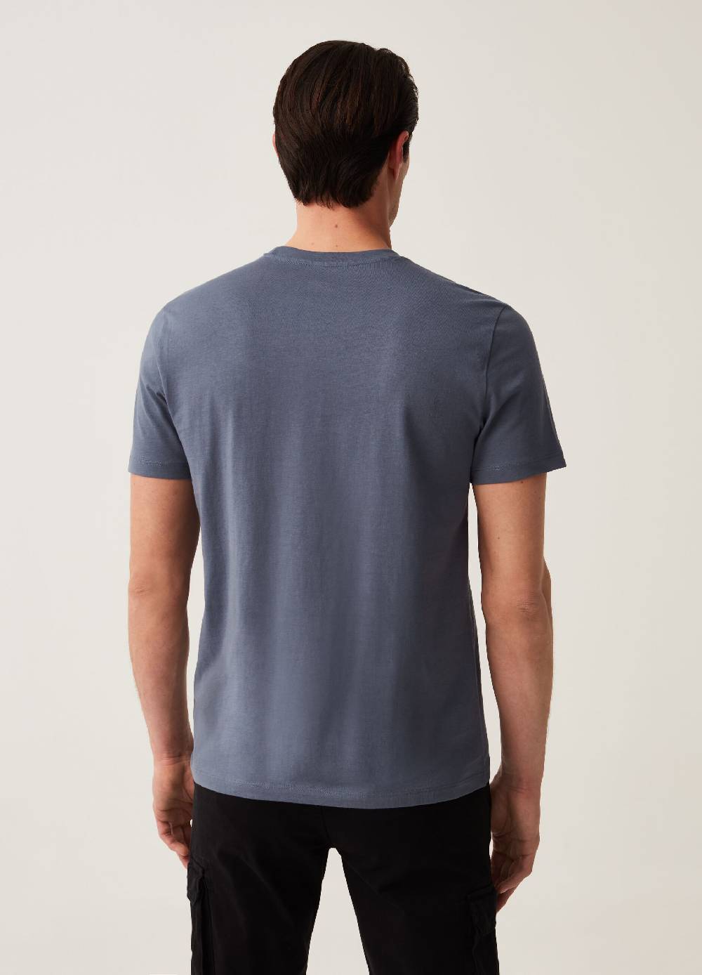 Ovs T-shirt In Cotone Bio Con Scollo A V