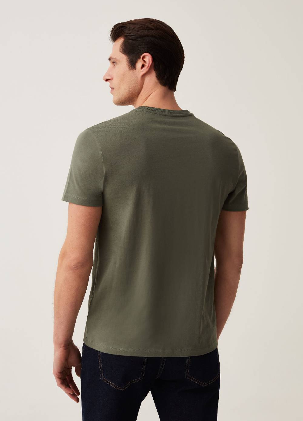 Ovs T-shirt In Cotone Bio Con Scollo A V