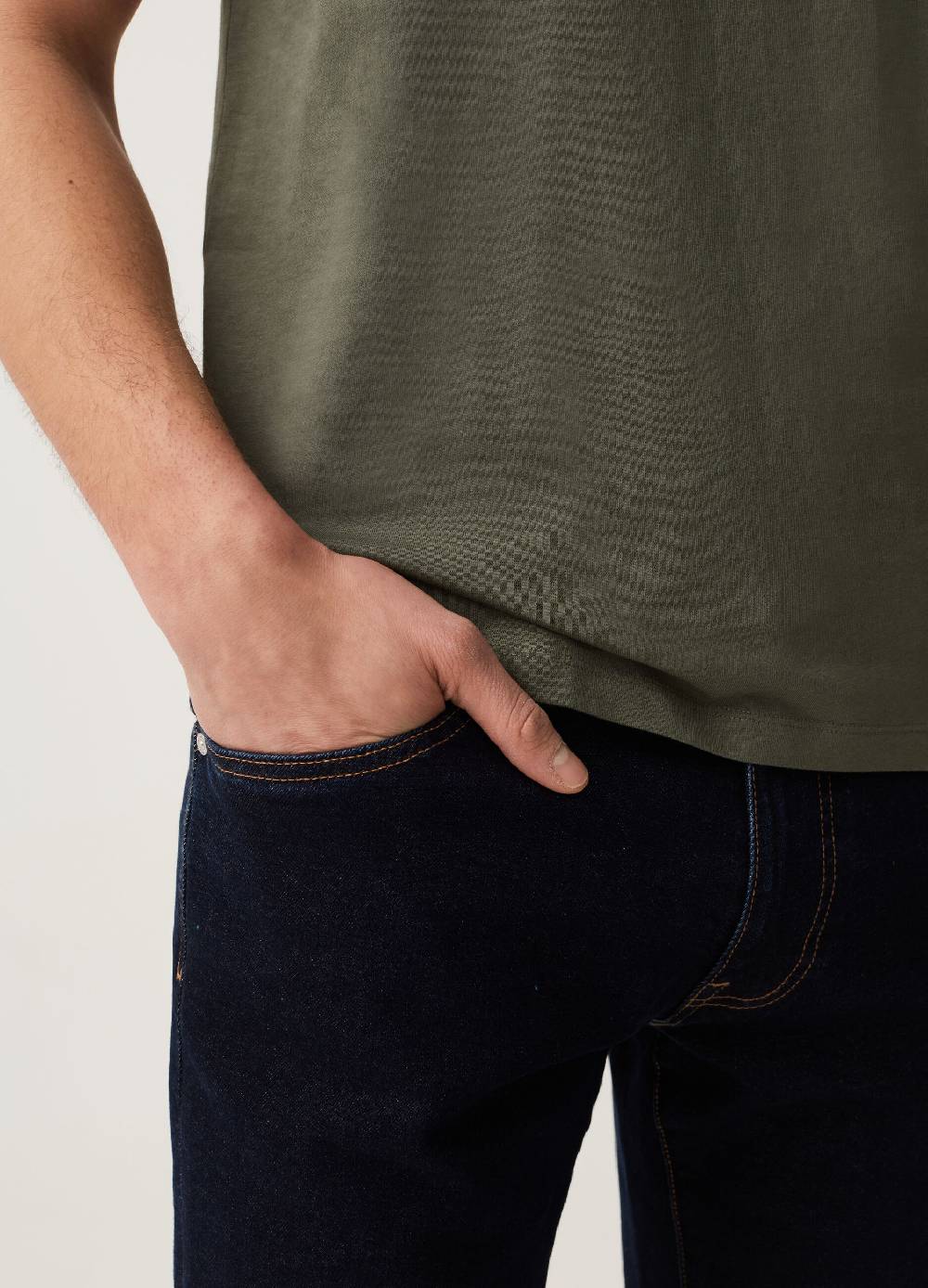 Ovs T-shirt In Cotone Bio Con Scollo A V