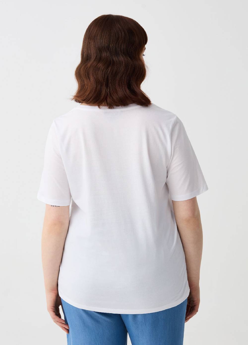 Ovs T-shirt In Cotone Bio Con Stampa Curvy