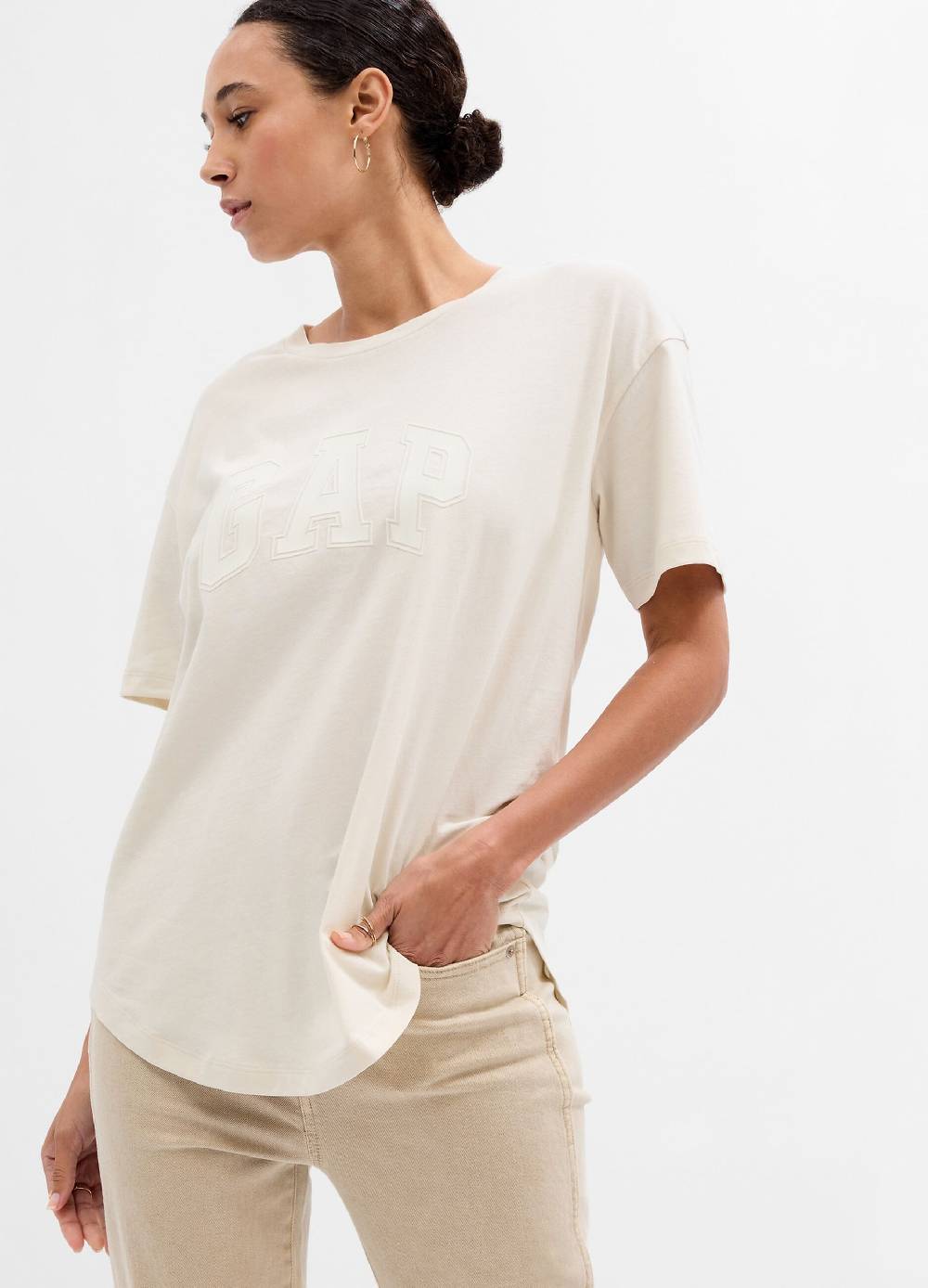 Ovs T-shirt in cotone bio con stampa logo