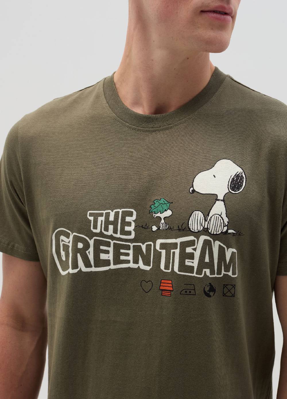 Ovs T-shirt In Cotone Bio Con Stampa Snoopy