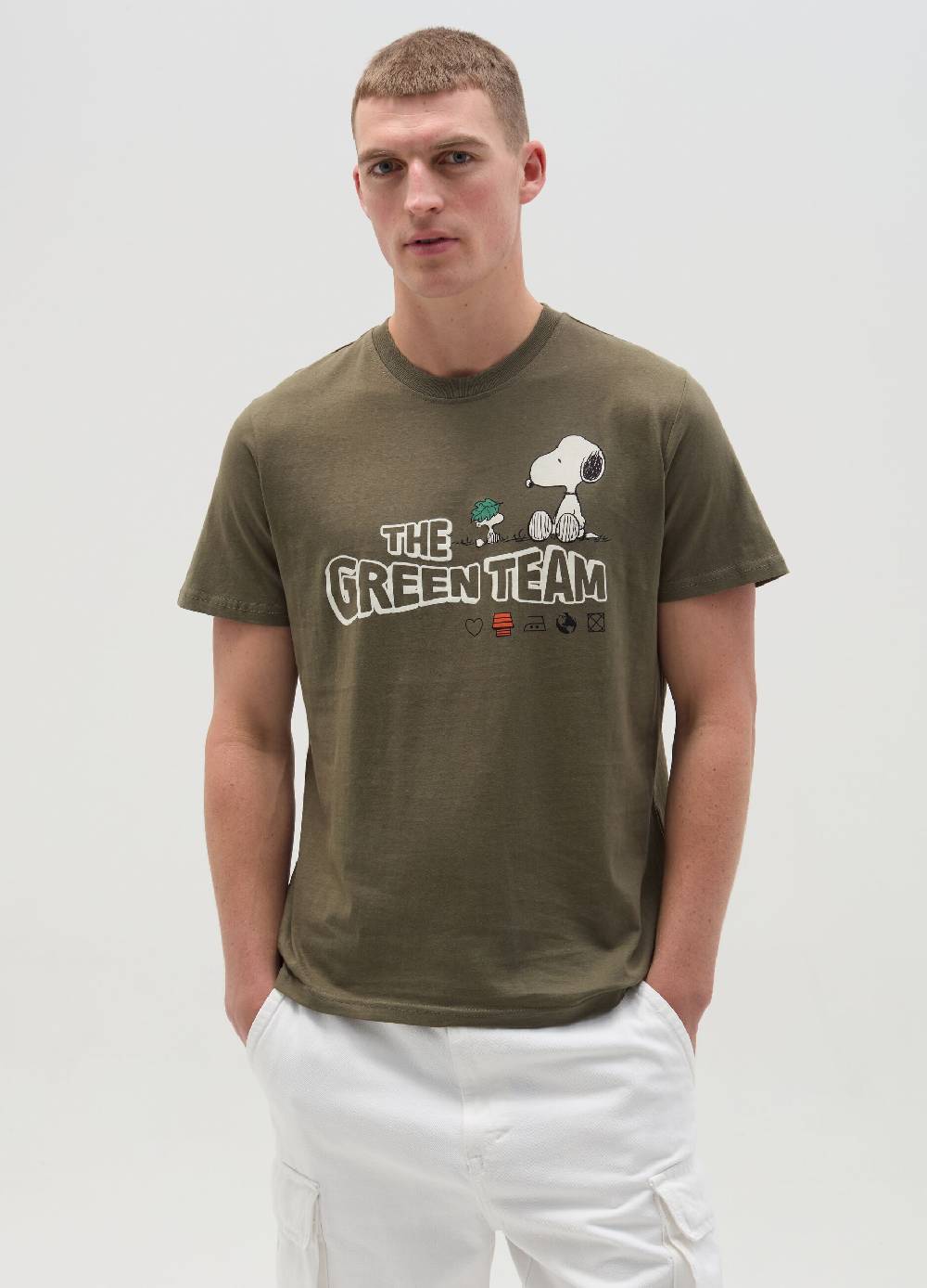 Ovs T-shirt in cotone bio con stampa Snoopy