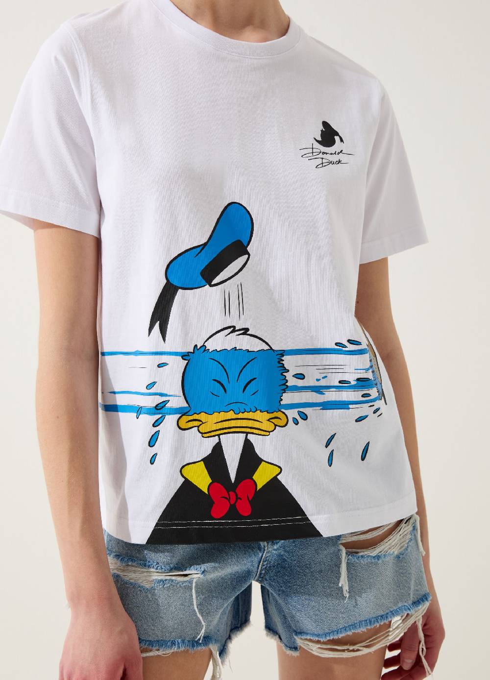 Ovs T-shirt In Cotone Bio Stampa Donald Duck 90
