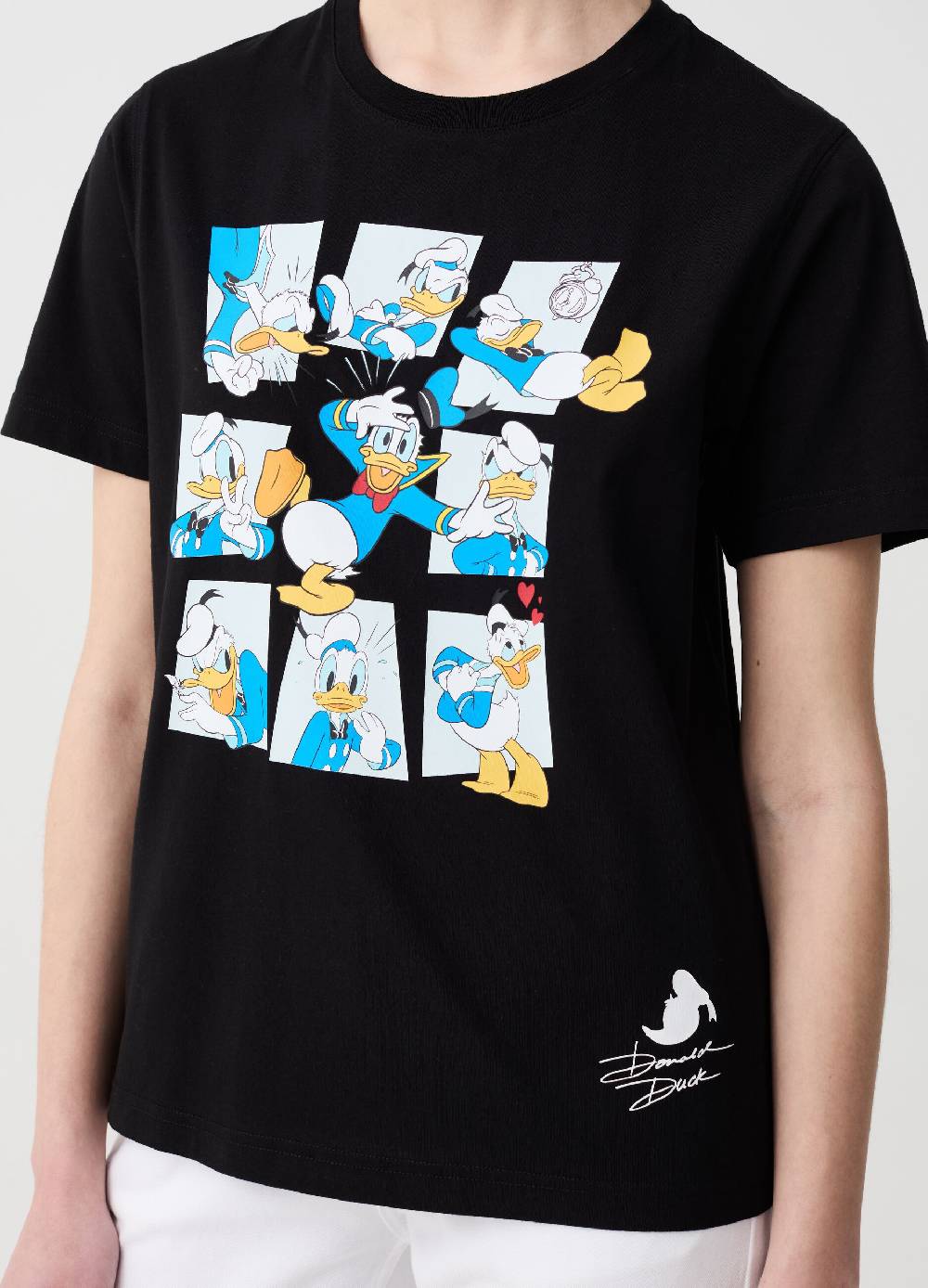 Ovs T-shirt In Cotone Bio Stampa Donald Duck 90