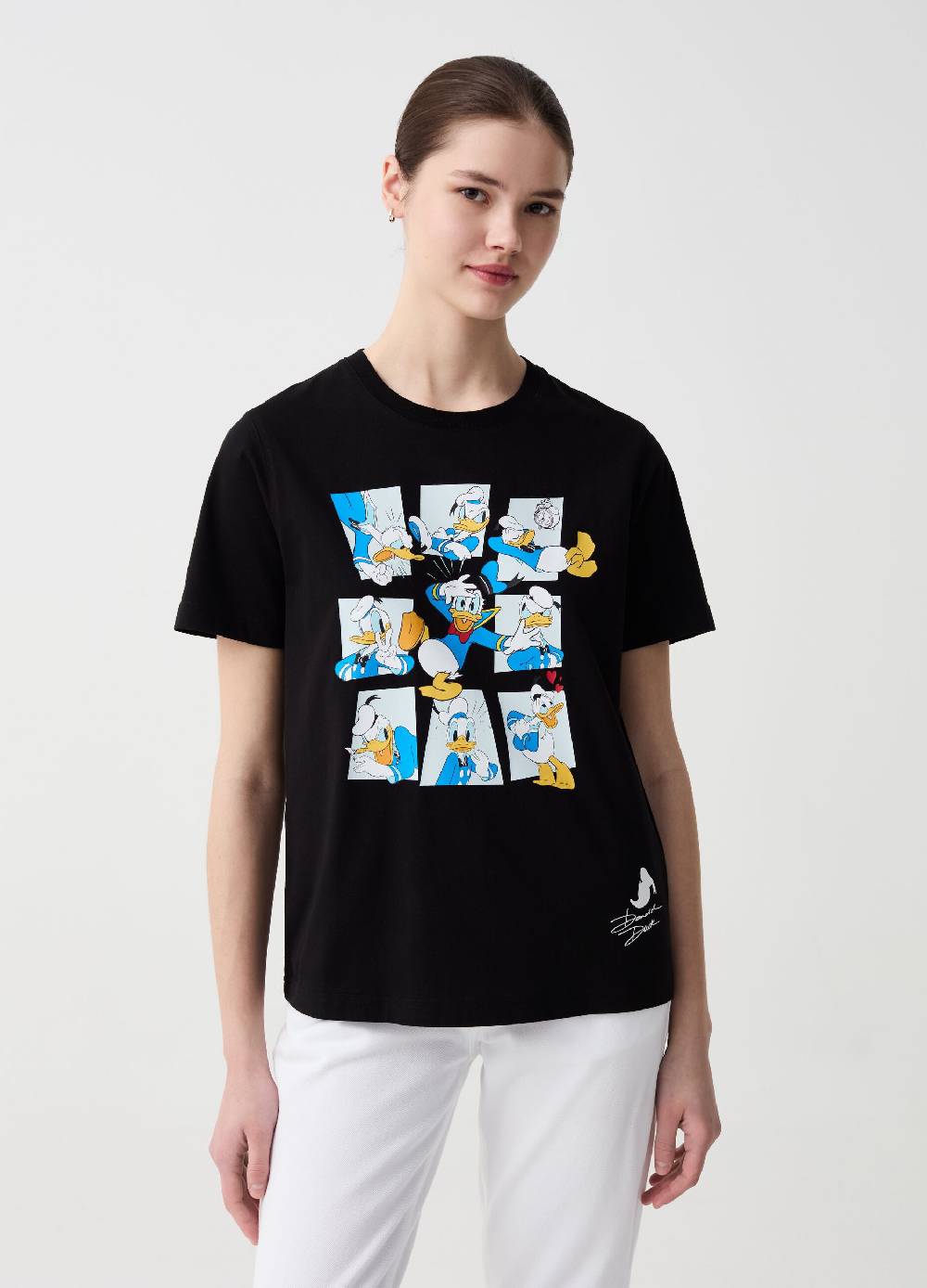 Ovs T-shirt in cotone bio stampa Donald Duck 90
