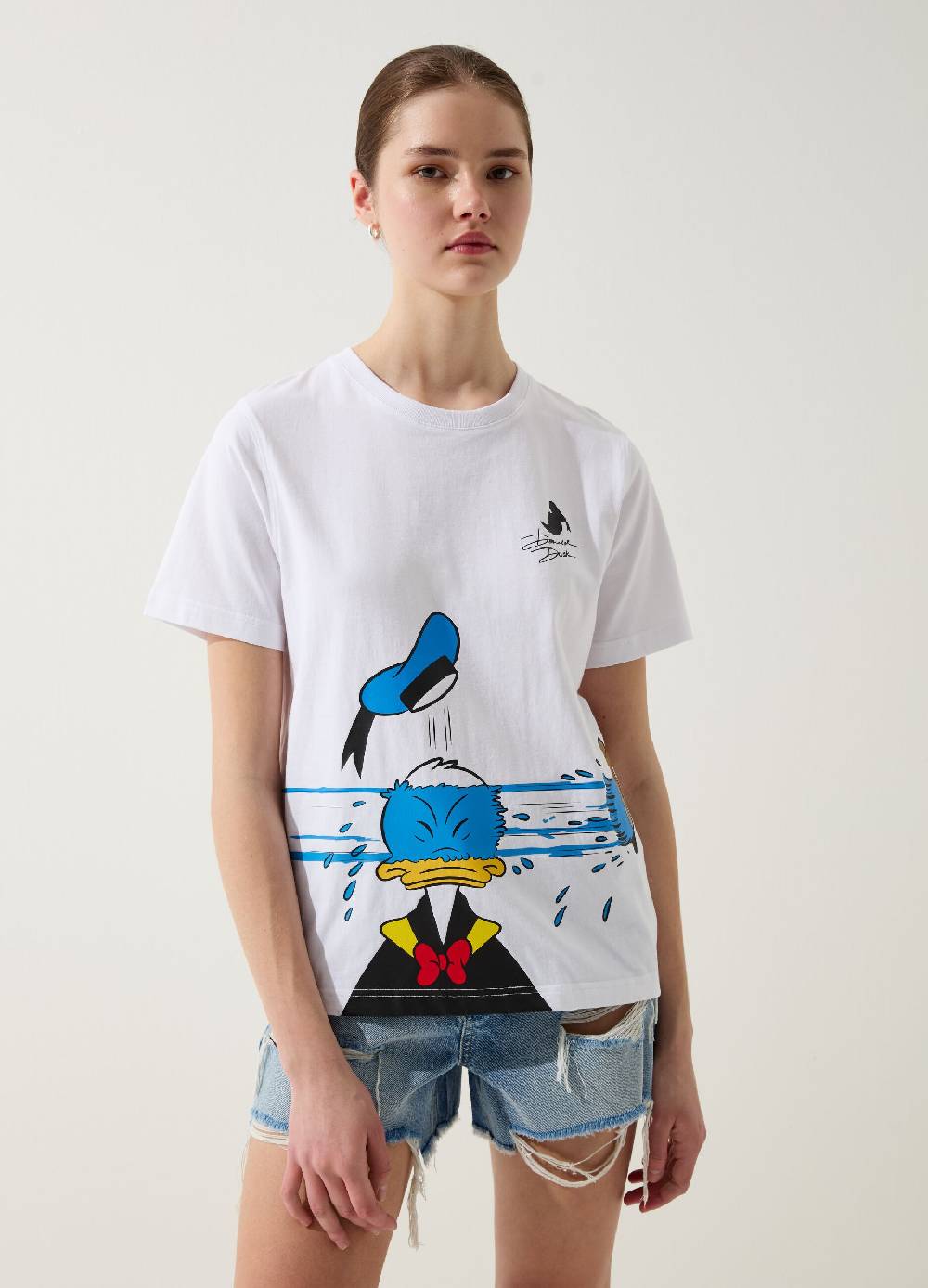 Ovs T-shirt in cotone bio stampa Donald Duck 90