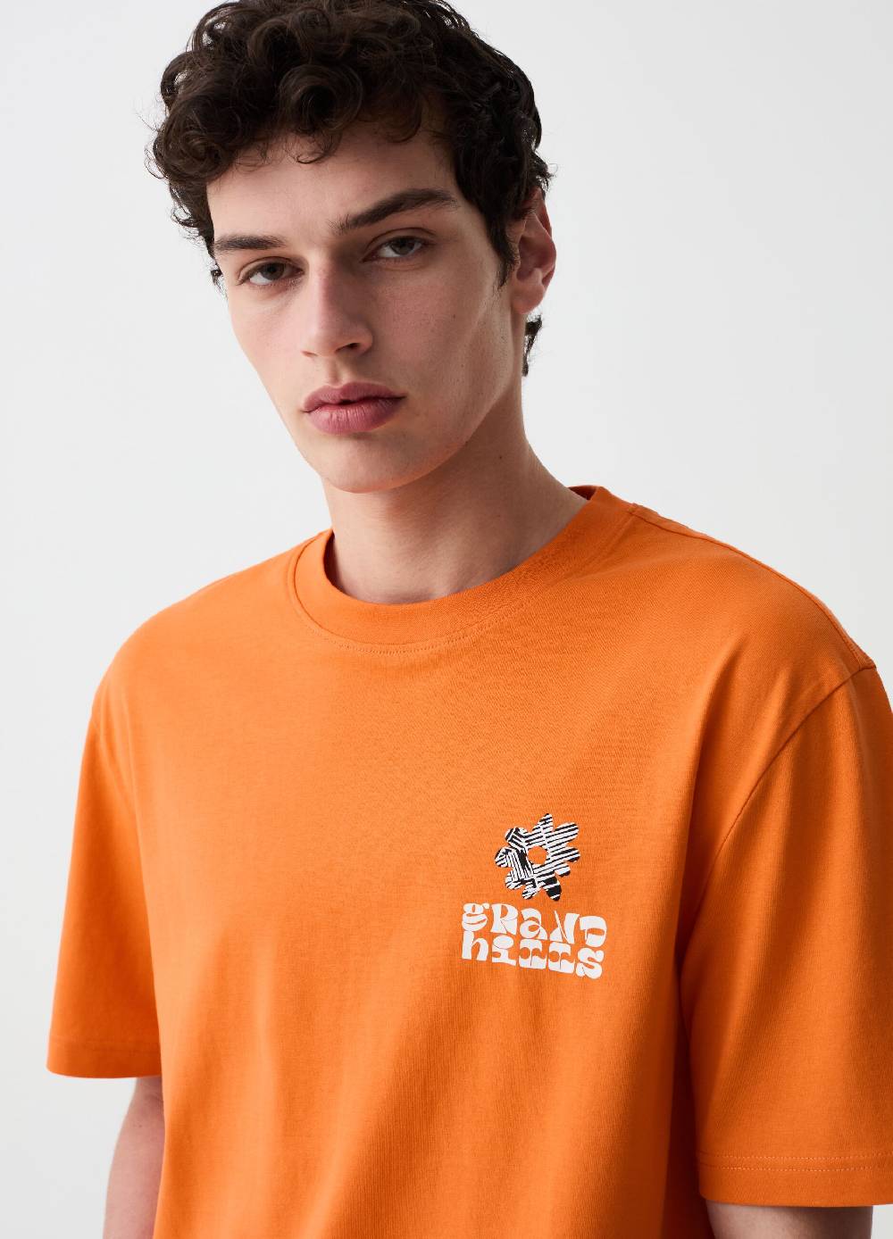 Ovs T-shirt In Cotone Con Disegno A Fiori