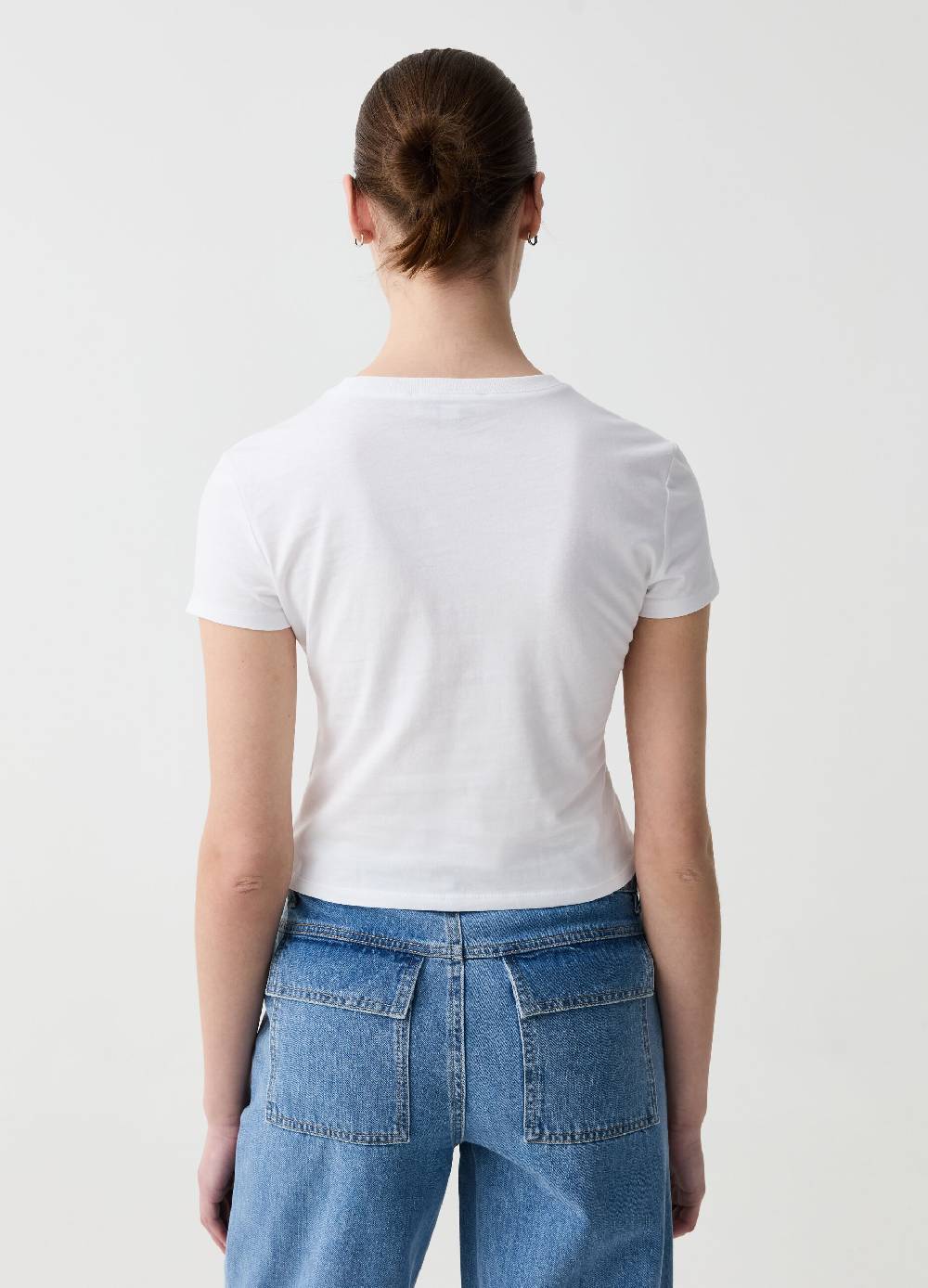 Ovs T-shirt In Cotone Con Disegno In Strass