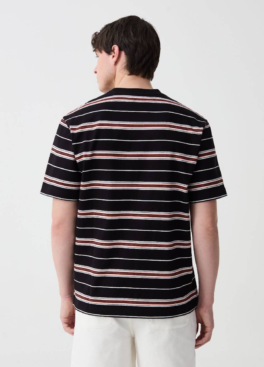 Ovs T-shirt In Cotone Con Fantasia A Righe