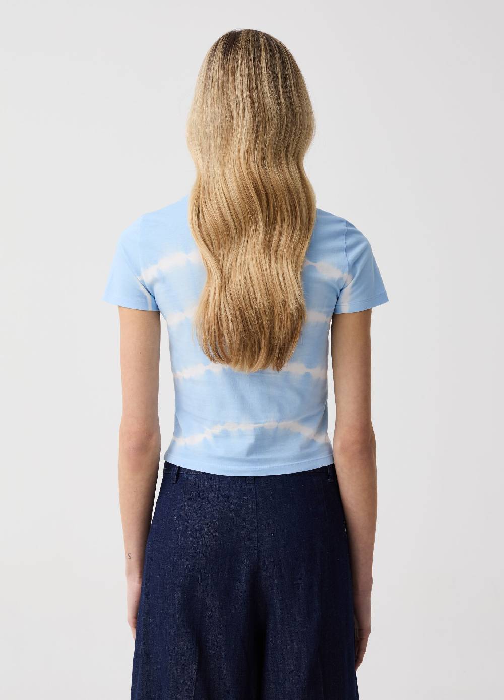 Ovs T-shirt In Cotone Con Fantasia Tie Dye