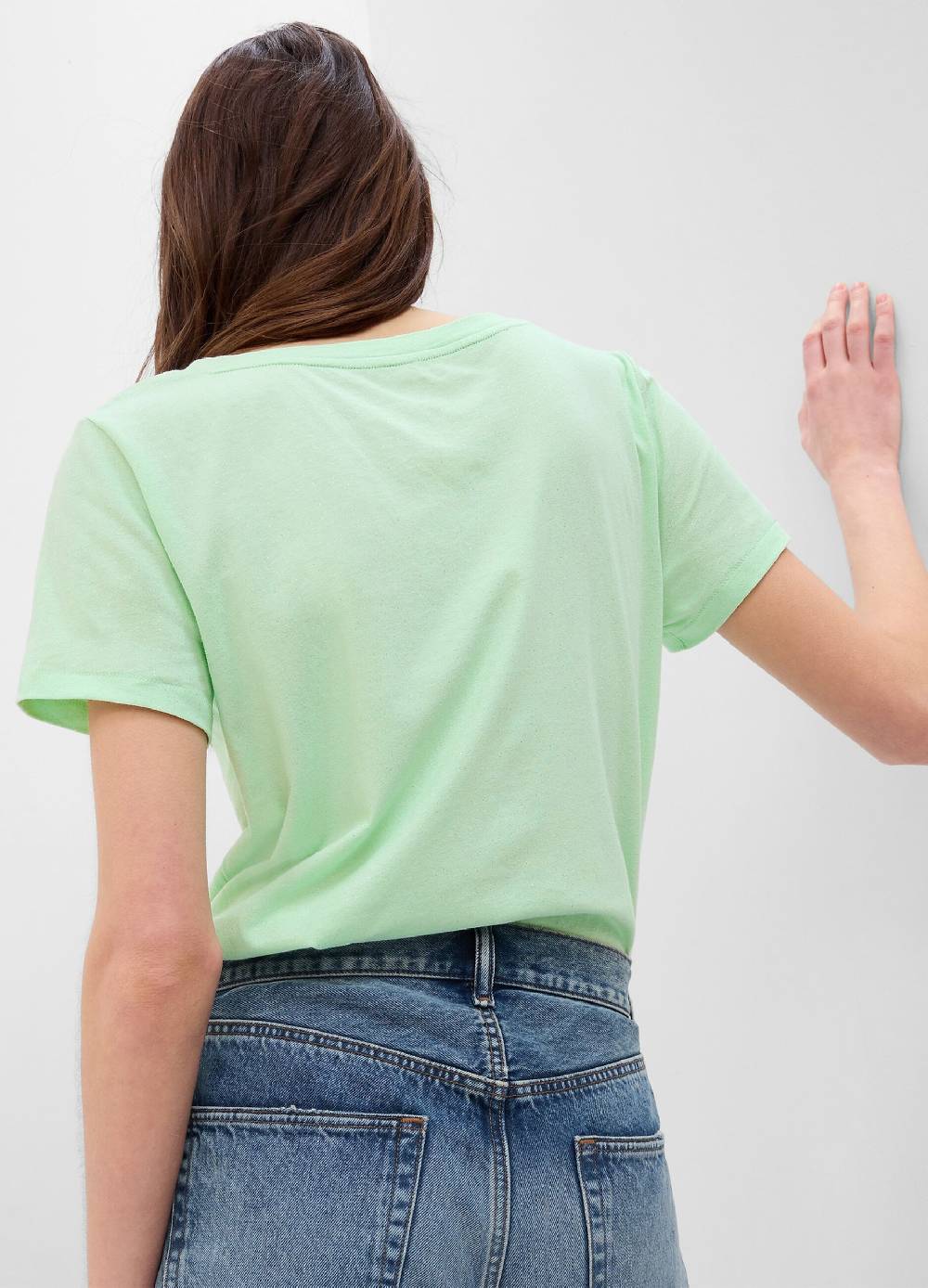 Ovs T-shirt In Cotone Con Glitter E Scollo A V