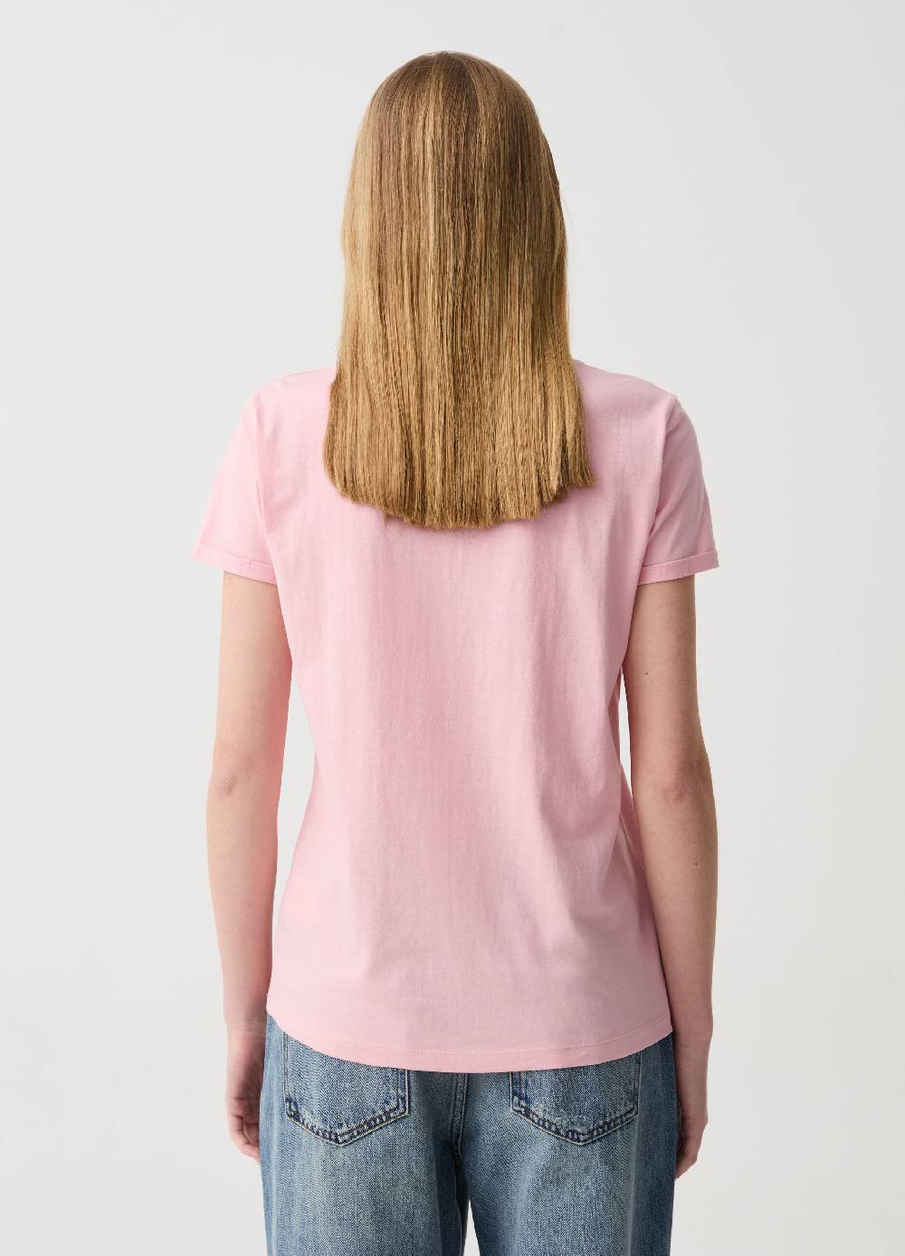 Ovs T-shirt In Cotone Con Ricamo Lettering