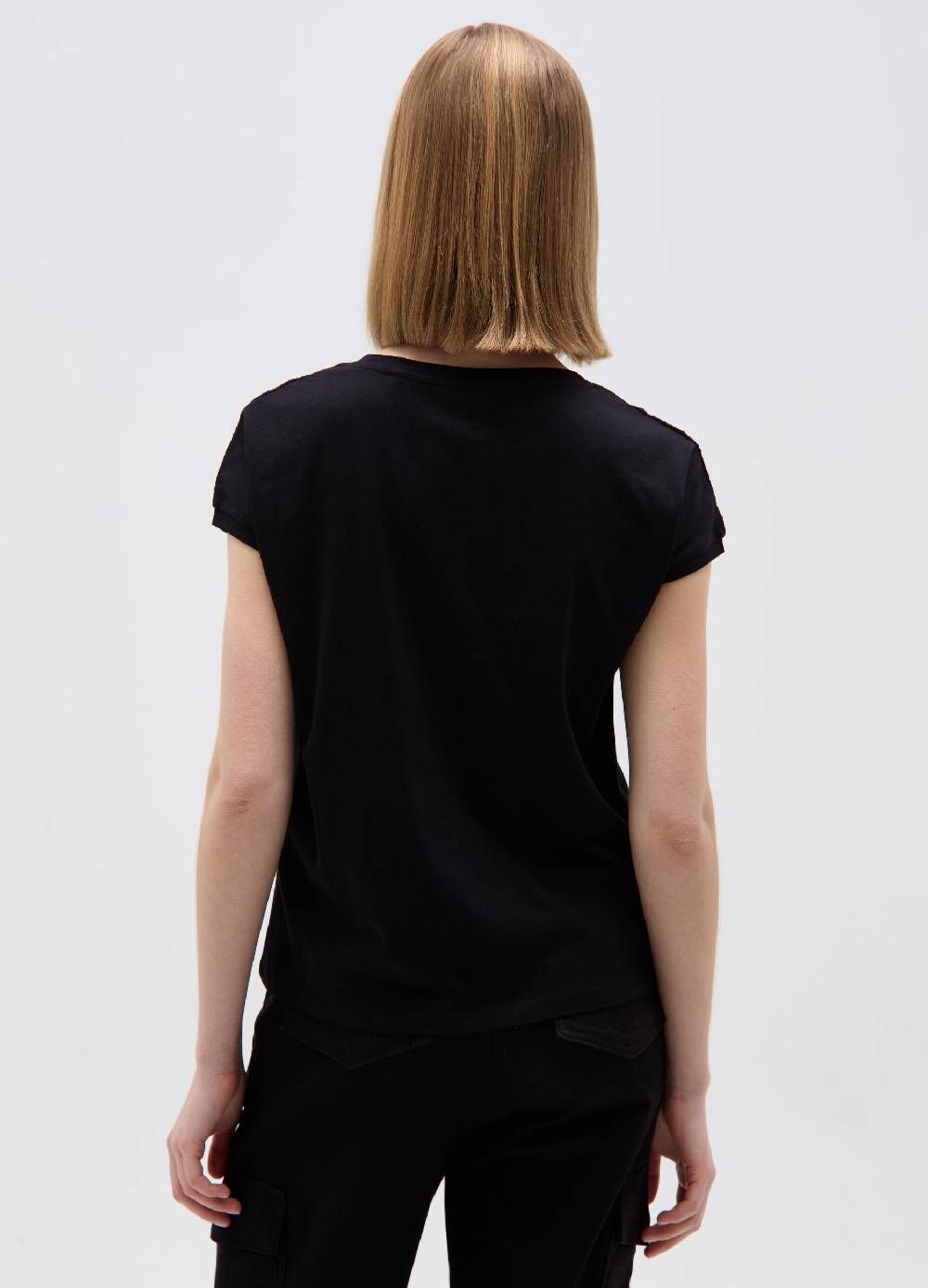 Ovs T-shirt In Cotone Con Sangallo