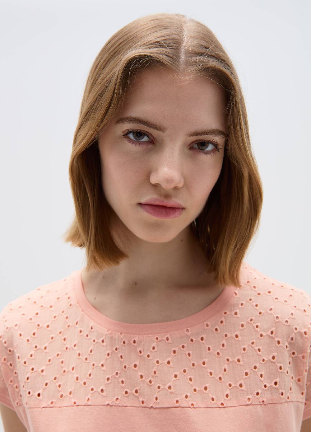 Ovs T-shirt In Cotone Con Sangallo