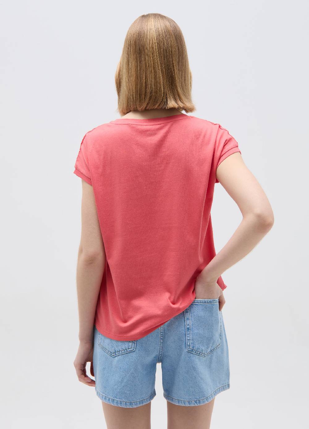 Ovs T-shirt In Cotone Con Sangallo