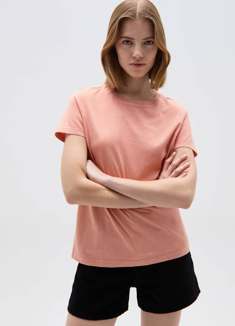 Ovs T-shirt In Cotone Con Scollo Rotondo