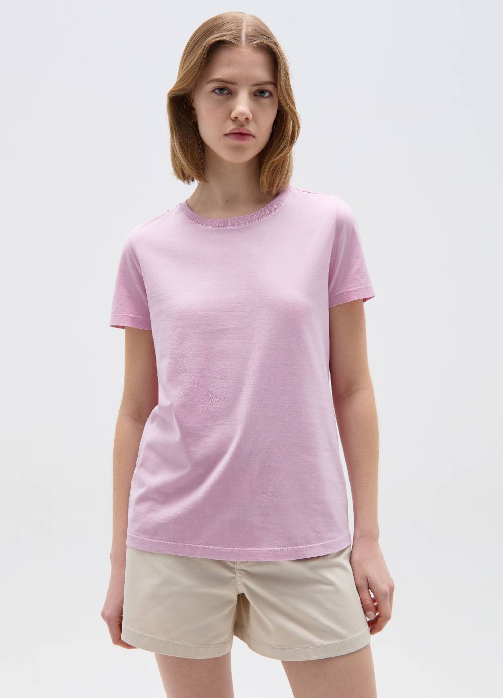Ovs T-shirt In Cotone Con Scollo Rotondo