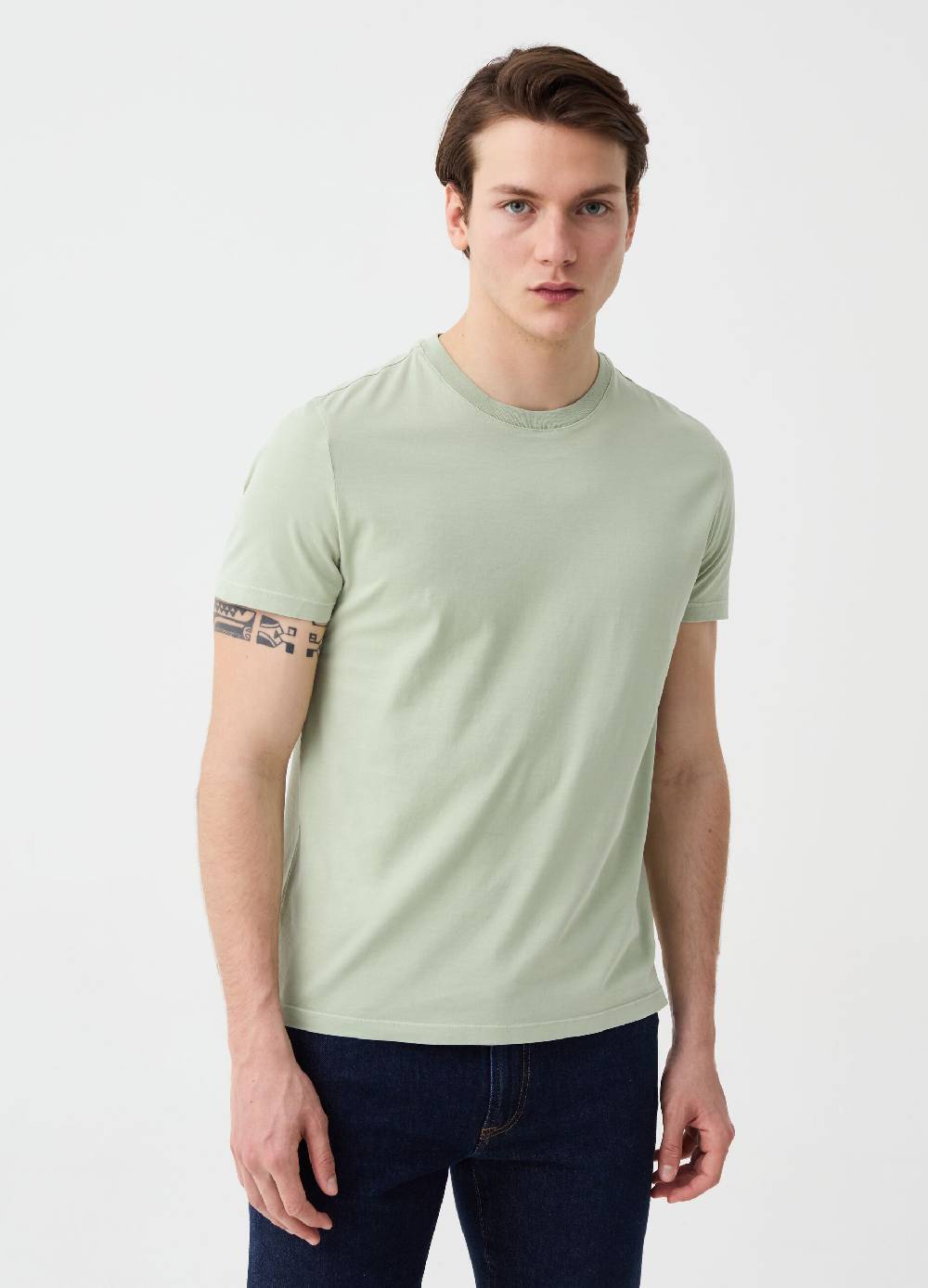 Ovs T-shirt In Cotone Con Scollo Rotondo