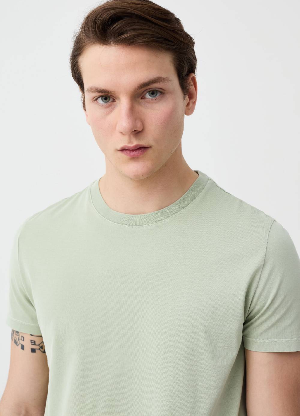 Ovs T-shirt in cotone con scollo rotondo