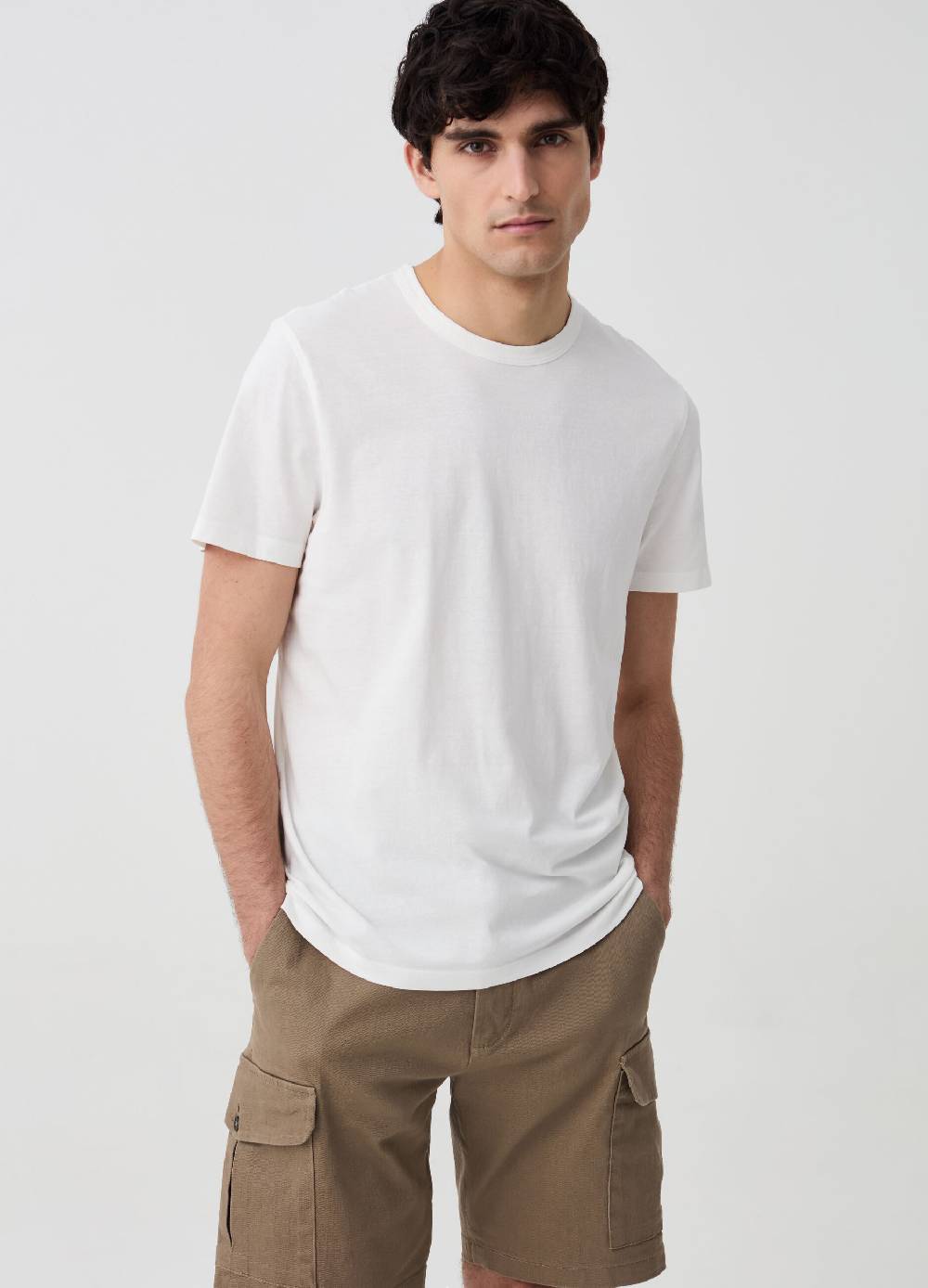 Ovs T-shirt In Cotone Con Scollo Rotondo