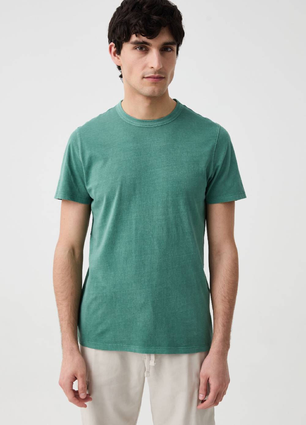 Ovs T-shirt In Cotone Con Scollo Rotondo
