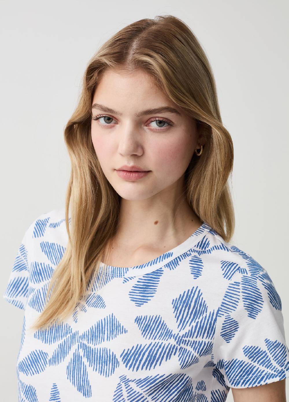 Ovs T-shirt In Cotone Con Stampa All-over