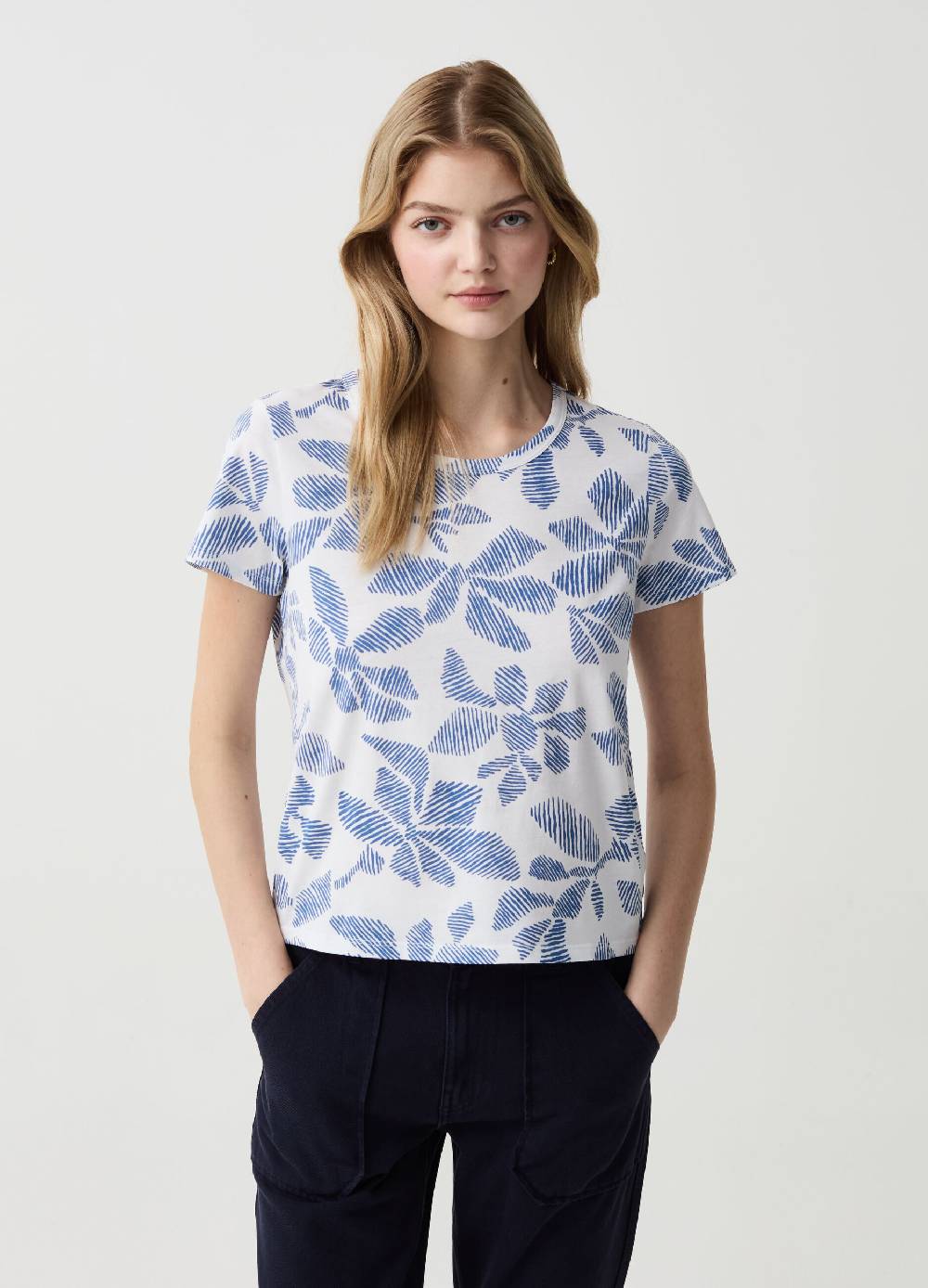 Ovs T-shirt in cotone con stampa all-over
