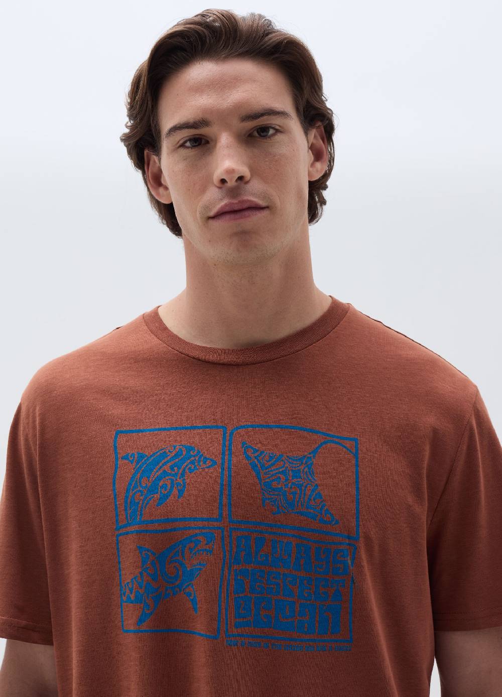 Ovs T-shirt In Cotone Con Stampa Animali Marini