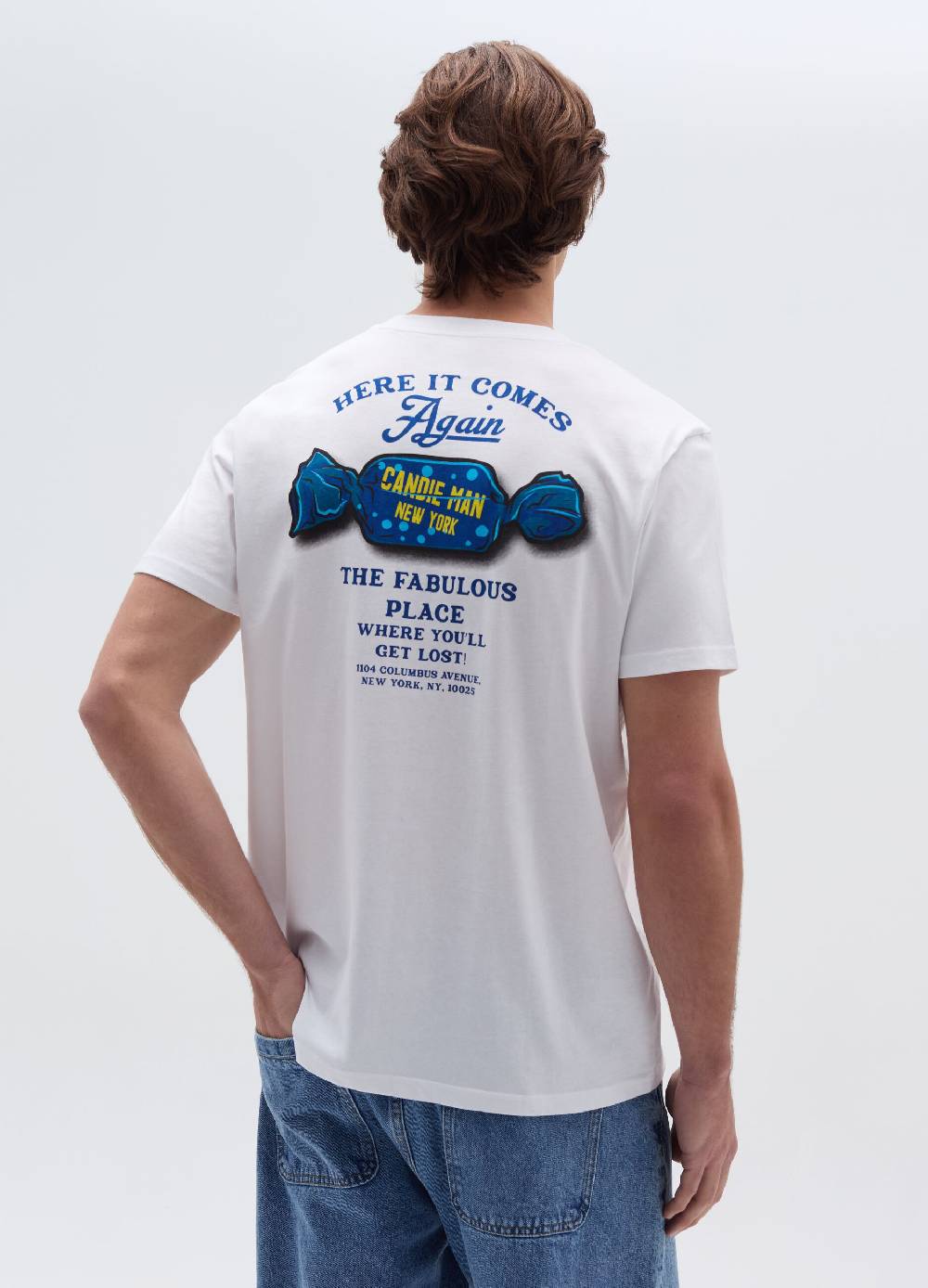 Ovs T-shirt In Cotone Con Stampa Candie Man NY