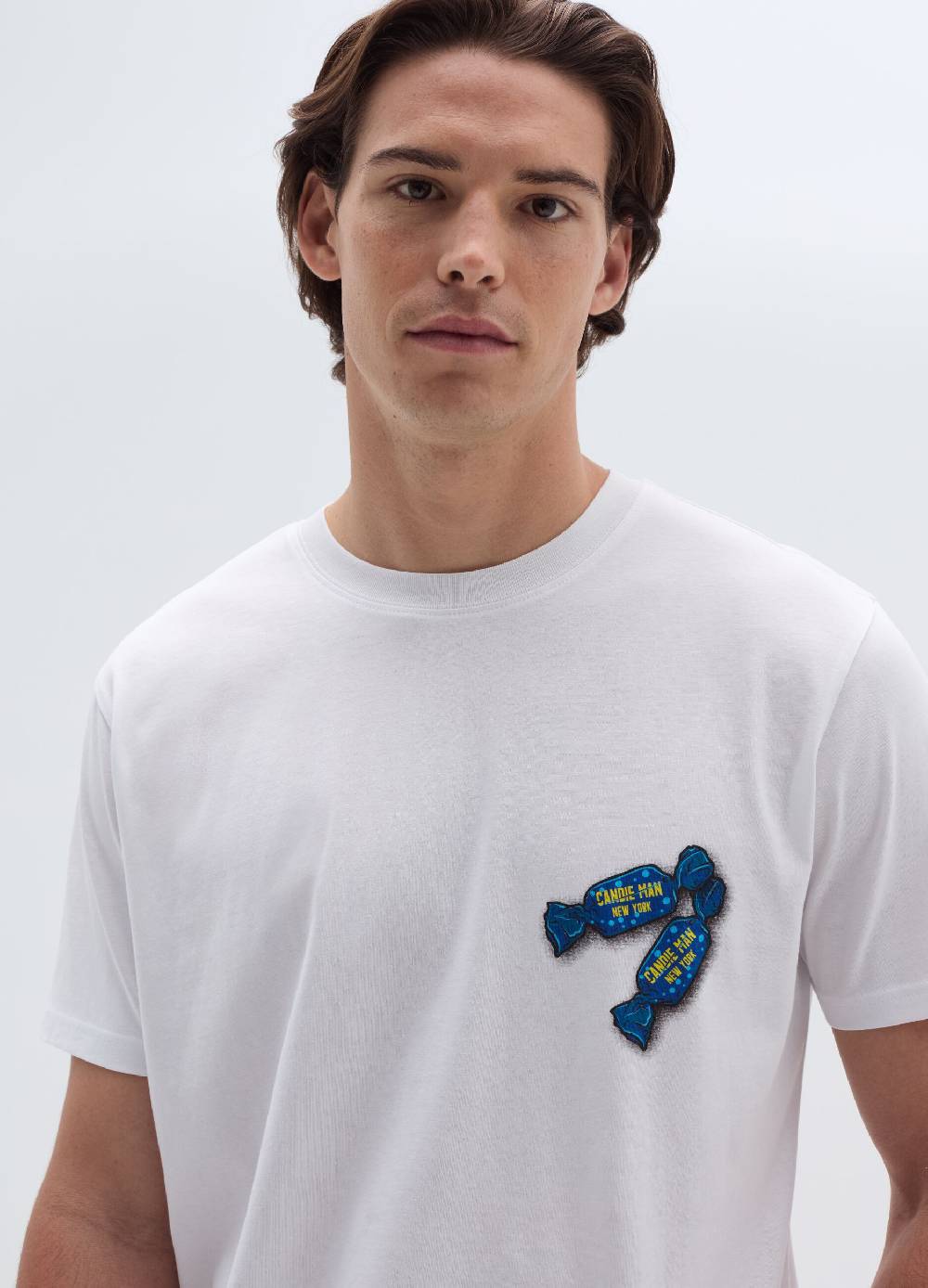 Ovs T-shirt in cotone con stampa Candie Man NY