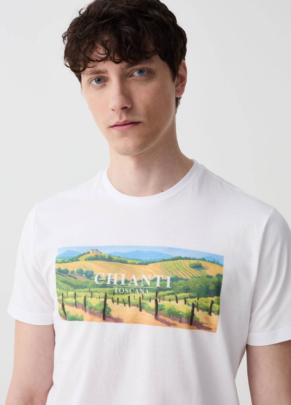 Ovs T-shirt In Cotone Con Stampa Chianti