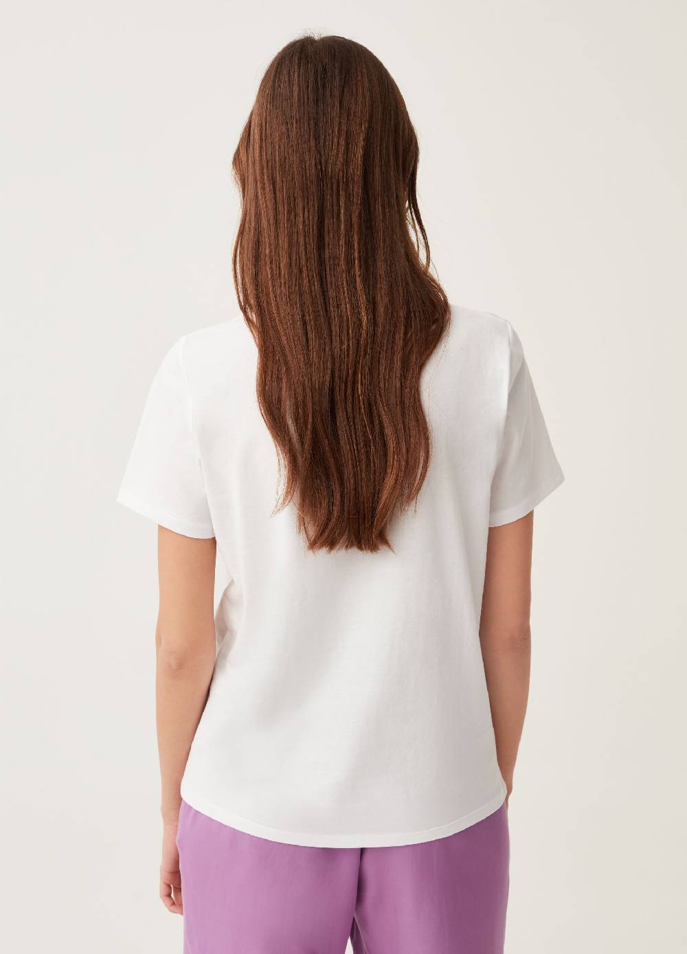 Ovs T-shirt In Cotone Con Stampa Fiori