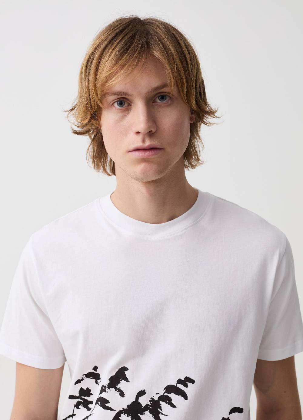 Ovs T-shirt In Cotone Con Stampa Foliage