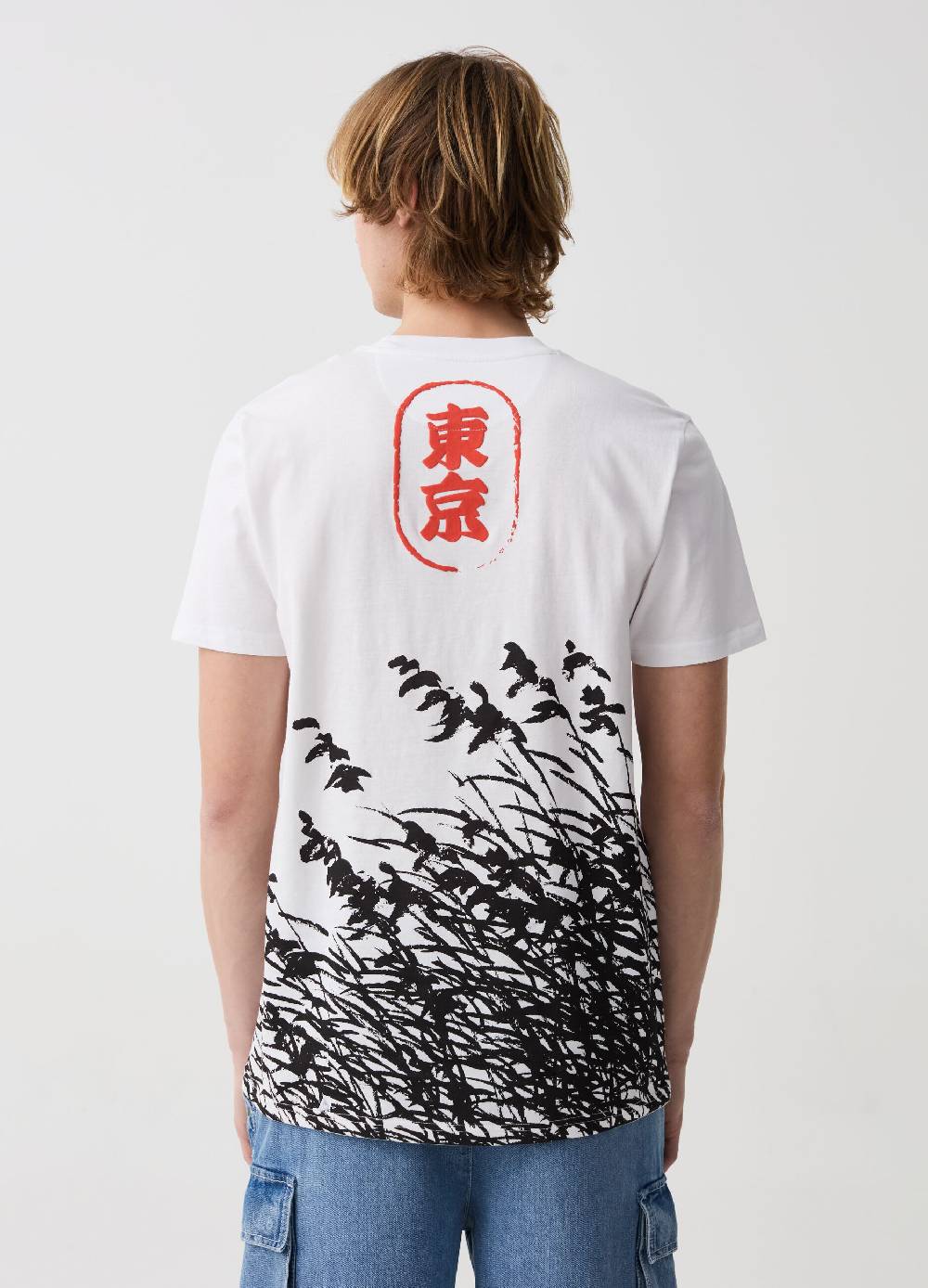 Ovs T-shirt In Cotone Con Stampa Foliage