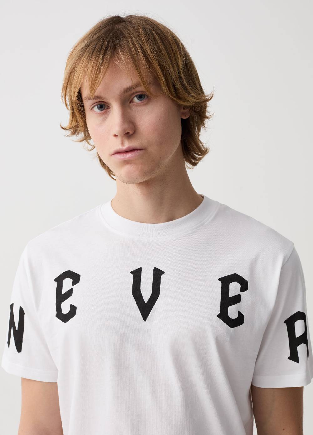 Ovs T-shirt In Cotone Con Stampa Lettering
