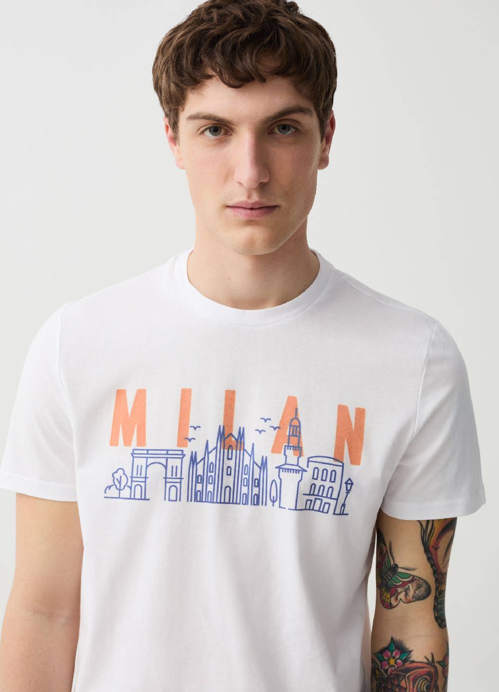 Ovs T-shirt In Cotone Con Stampa Milano