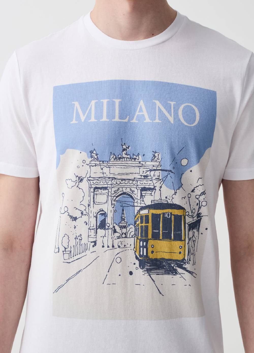 Ovs T-shirt In Cotone Con Stampa Milano